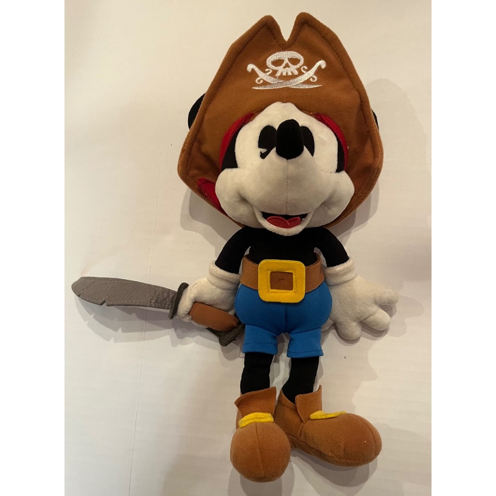 Disney Mickey Mouse Pirates Caribbean Plush Sword‎ Disney Park Exclusive 13"